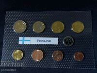 Finlanda 1999 - 2001 - Euro stabilit de la 1 cent la 2 euro + medalie