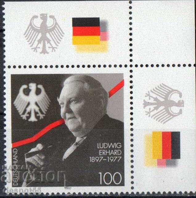 1997. Germania. 100 de ani de la nașterea lui Ludwig Erhard.