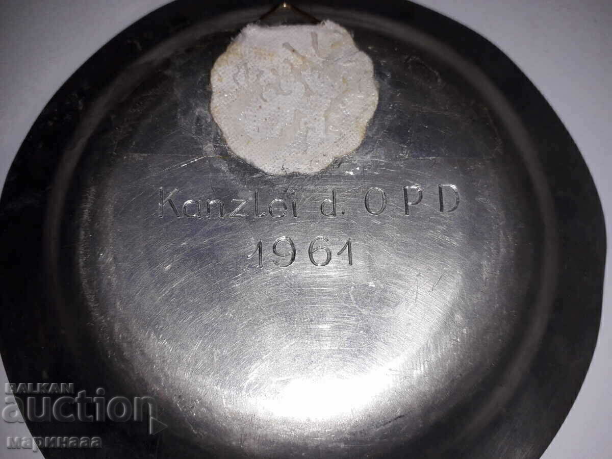Auction  OLD PLATE. ZINC. 61 G