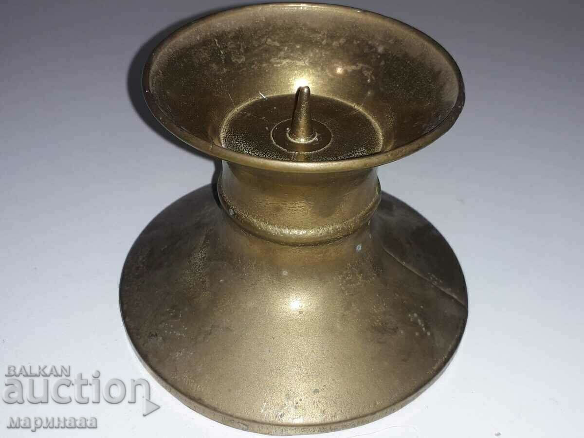 MASSIVE CANDLESTICK. BRASS with price 8.00 BGN | € 4.09
