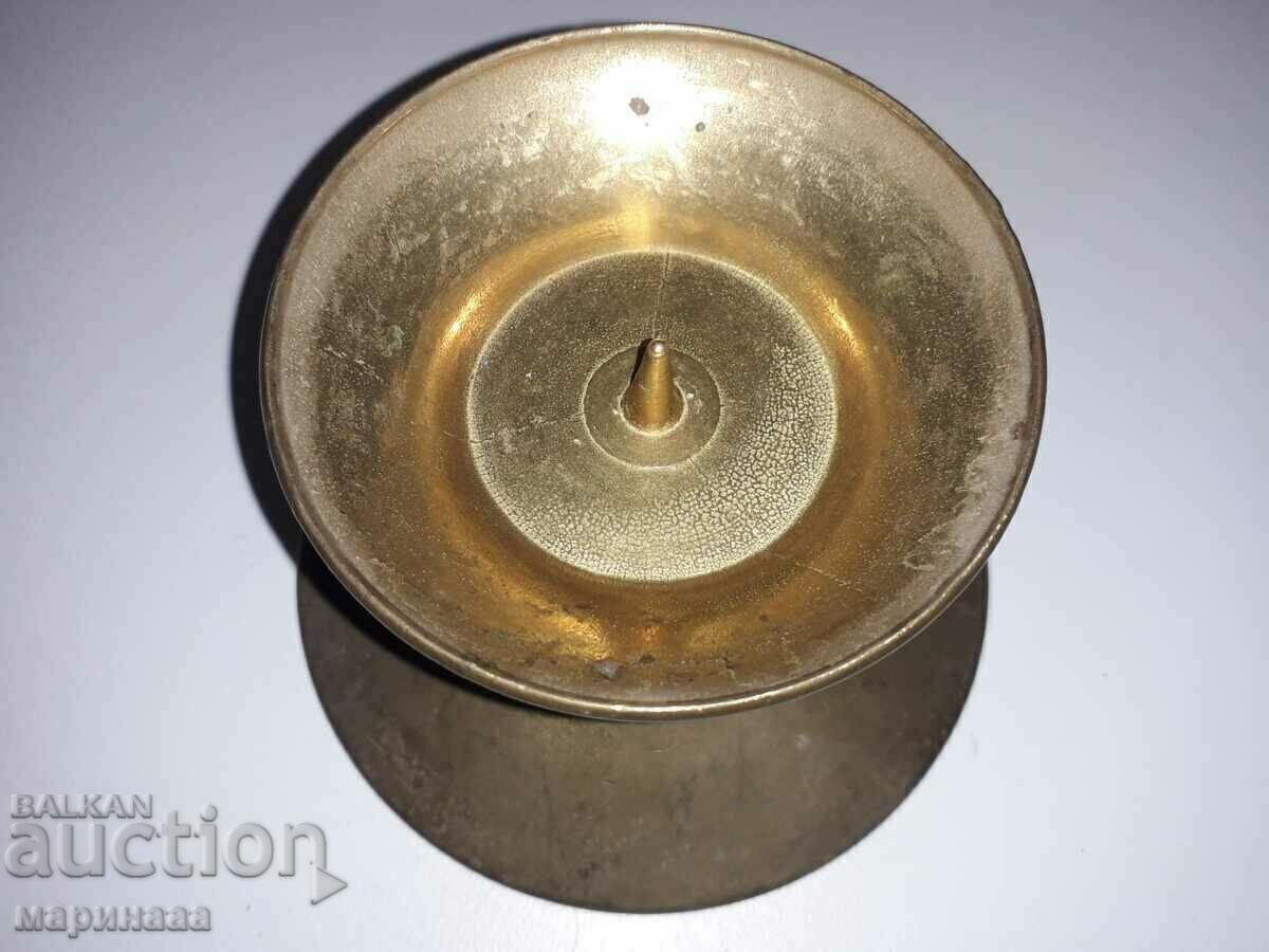 Auction  MASSIVE CANDLESTICK. BRASS