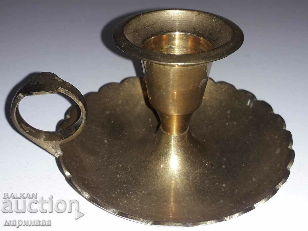 CANDLESTICK. POLISHED BRASS. INDIA with price 7.00 BGN | € 3.58 CANDLESTICK. POLISHED BRASS. INDIA with price 7.00 BGN | € 3.58