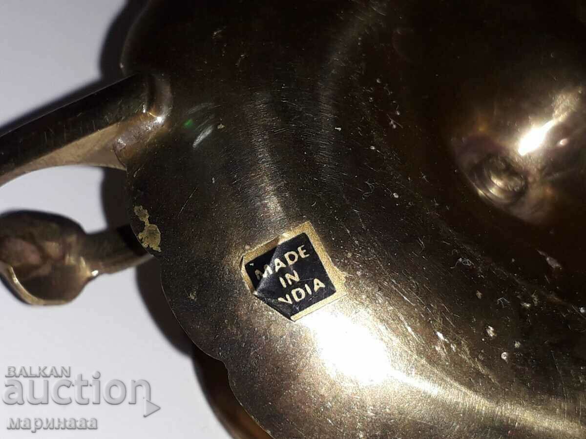 CANDLESTICK. POLISHED BRASS. INDIA - 5 CANDLESTICK. POLISHED BRASS. INDIA - 5