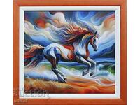 Horse, abstract, painting