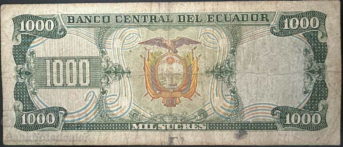 Ecuador 1000 Diez Sucres 1988 Pick 125b Ref 2358 with price 12.00 BGN | € 6.14