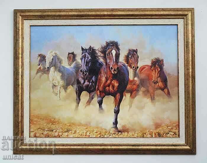 Strength and power - Arabian horses, picture