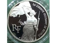 Франция 1993 100 франка UNC PROOF сертификат сребро