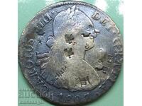 Thaler 8 reale 1807 Argint Spania Colonia Mexic Rare !
