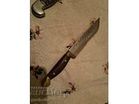 Български нож, Бронзова дръжка,инкрустиран