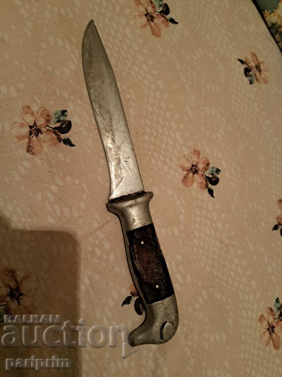 OLD KNIFE, SHARPENED, Aluminum handle,