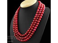 BZC!! 922 carat 1 penny corundum ruby necklace!!