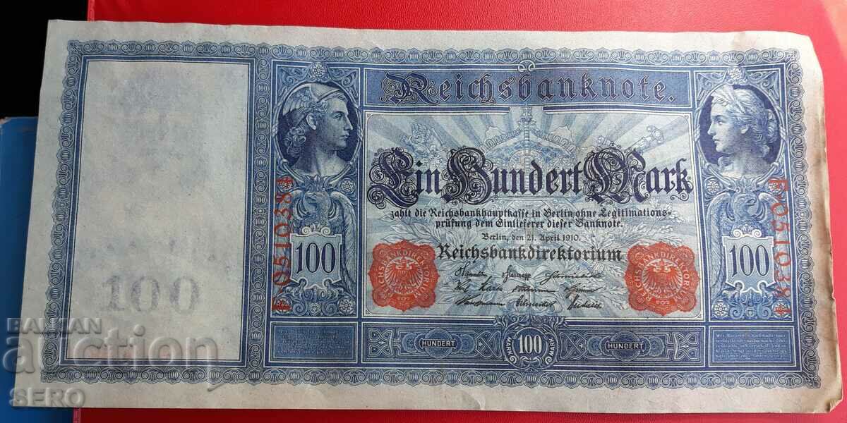 Τραπεζογραμμάτιο-Γερμανία-100 μάρκα 1910