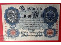 Bancnotă-Germania-20 mărci 1914