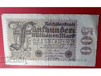 Bancnotă-Germania-500.000.000 de mărci 1923-o singură față