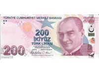 200 Turkish lira UNC ; Turkey; Serial number