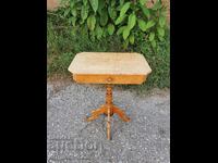 Beautiful vintage solid wood side table!