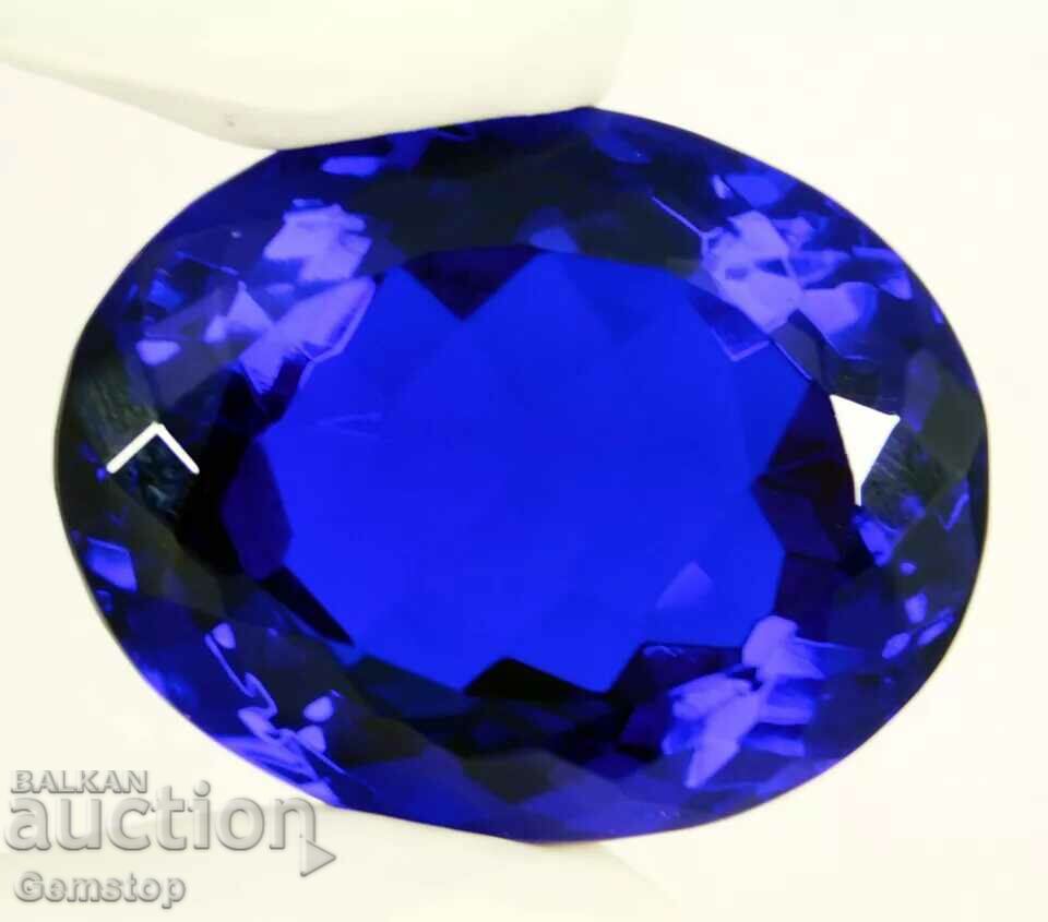 BZC! 96.30ct natural tanzanite oval cert.OMGTL from 1st!