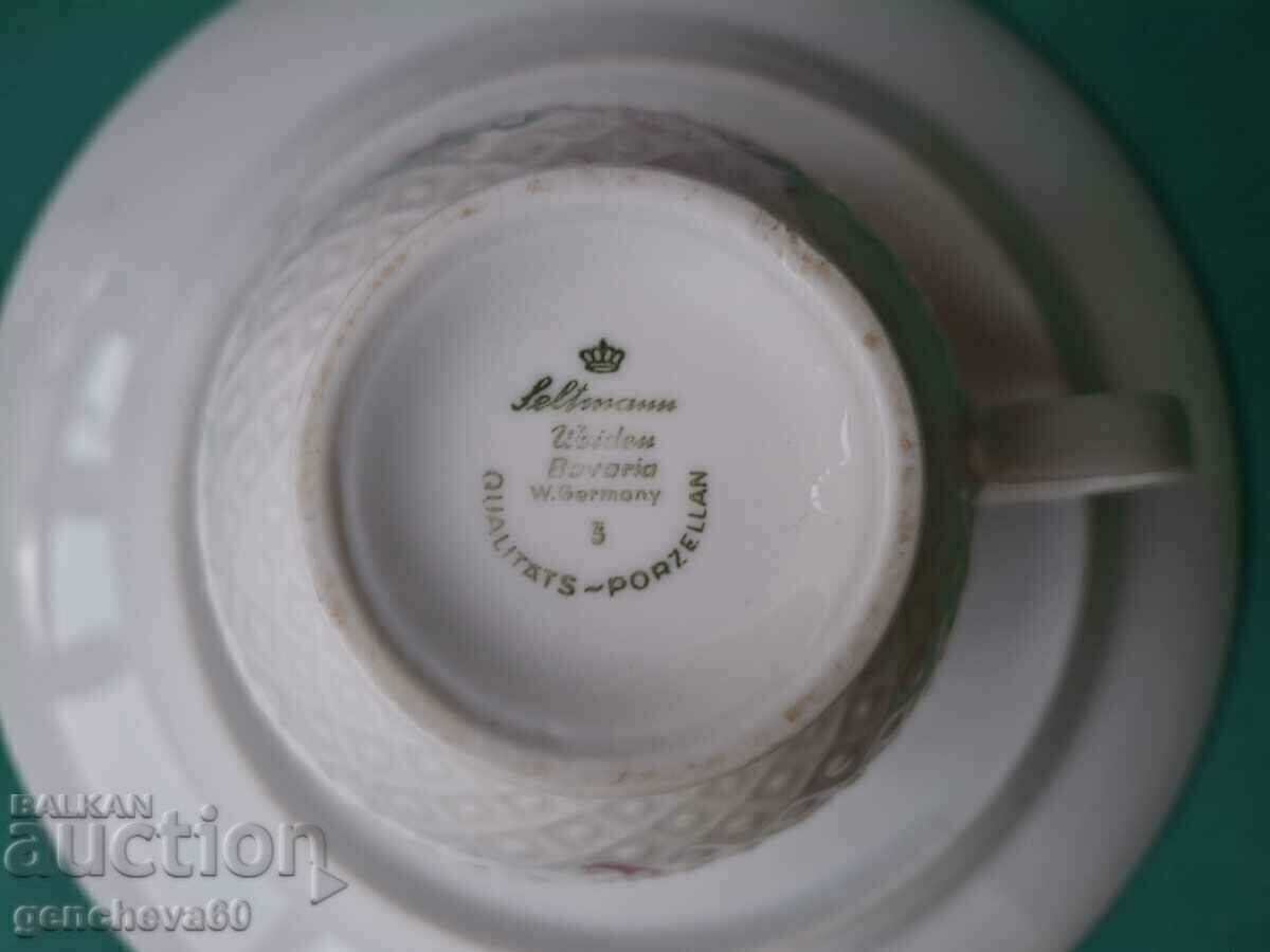 Доставка на Троен сет за кафе,,Selman Weiden"розов декор Доставка на Троен сет за кафе,,Selman Weiden"розов декор