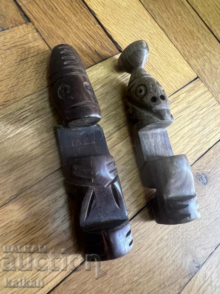 Wooden African figurines with price 15.00 BGN | € 7.67 Wooden African figurines with price 15.00 BGN | € 7.67