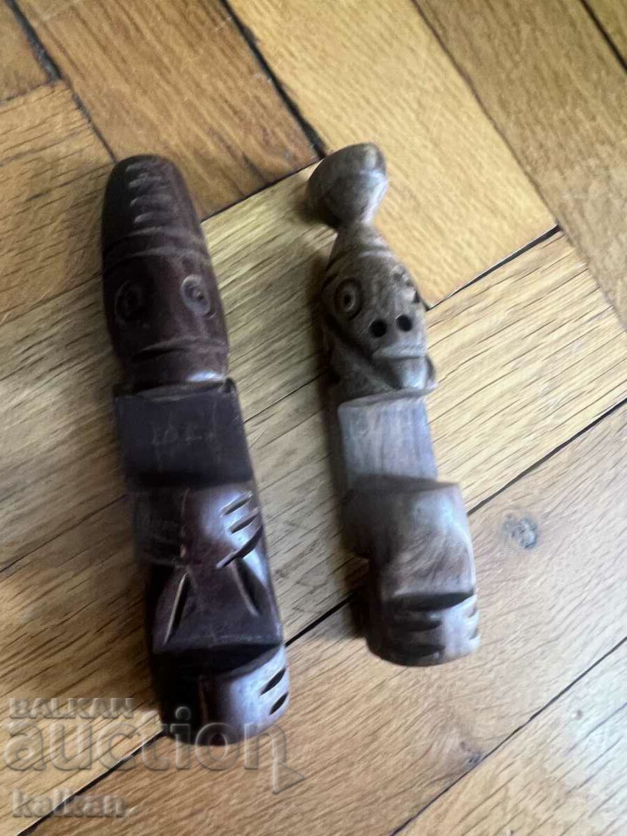 Wooden African figurines