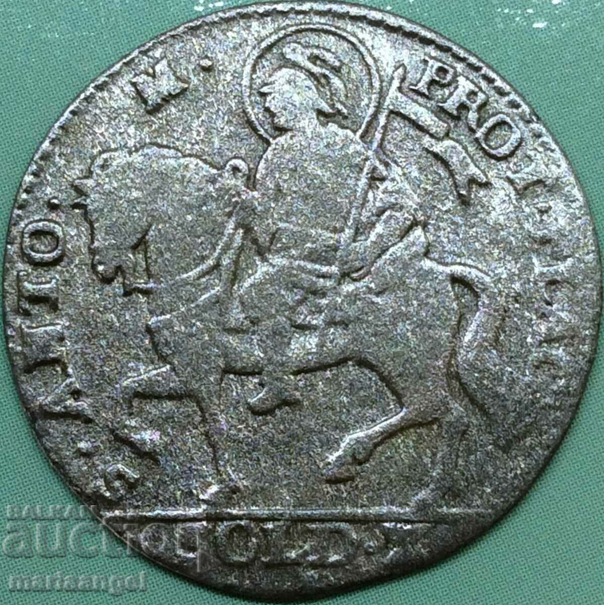10 soldi 1/2 lira 1789 Italy Parma Ranuccio II Farnese