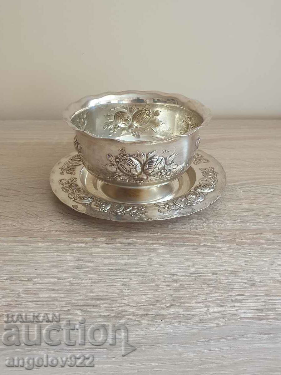 PRIMA NS silver plated metal bowl