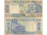 tino37- SIERRA LEONE - 100 LEONES - 1989