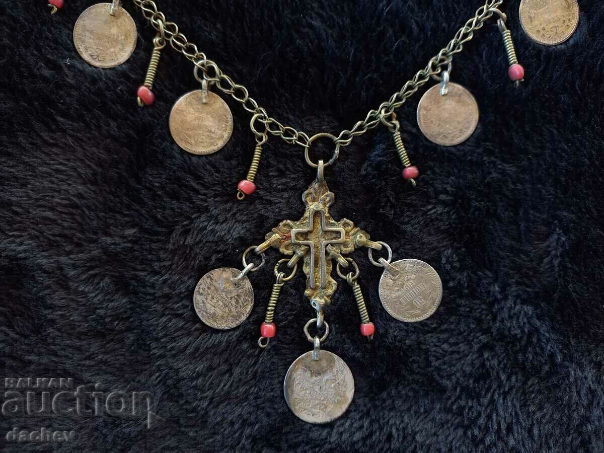 Παράδοση ΜΟΝΑΔΙΚΗ Στολή Revival Διπλής Όψης Ασημένιος Σταυρός 19ου αιώνα Παράδοση ΜΟΝΑΔΙΚΗ Στολή Revival Διπλής Όψης Ασημένιος Σταυρός 19ου αιώνα