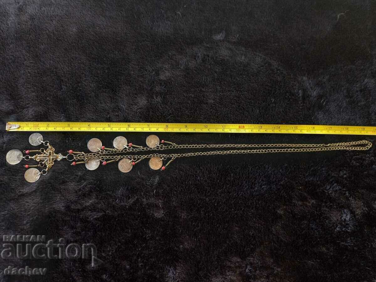 ΜΟΝΑΔΙΚΗ Στολή Revival Διπλής Όψης Ασημένιος Σταυρός 19ου αιώνα - 5 ΜΟΝΑΔΙΚΗ Στολή Revival Διπλής Όψης Ασημένιος Σταυρός 19ου αιώνα - 5