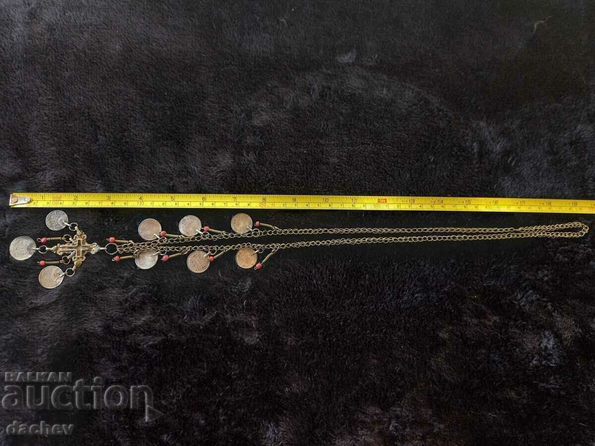 Costum UNIC Renaștere cu cruce de argint cu două fețe din secolul al XIX-lea - 5