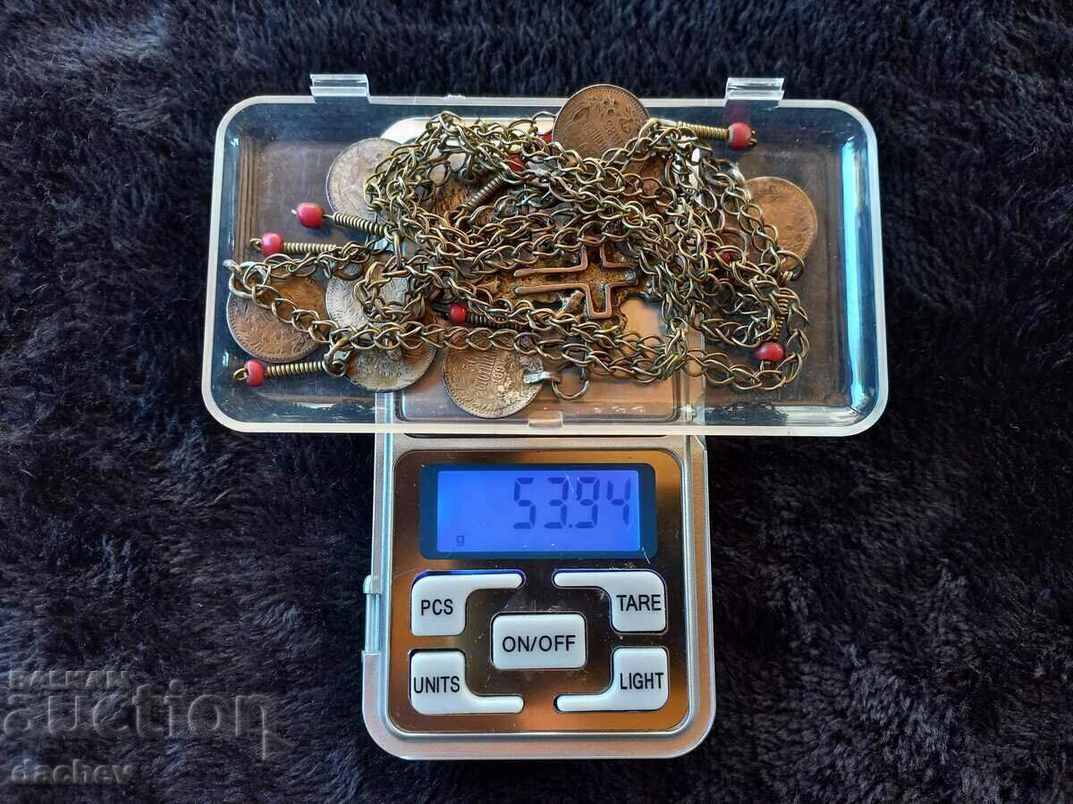 Costum UNIC Renaștere cu cruce de argint cu două fețe din secolul al XIX-lea - 6