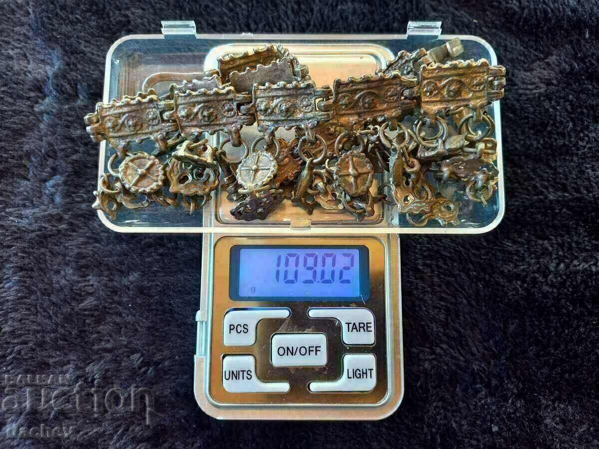 Colier de câine, bijuterii pentru gât renascentist din argint - 7