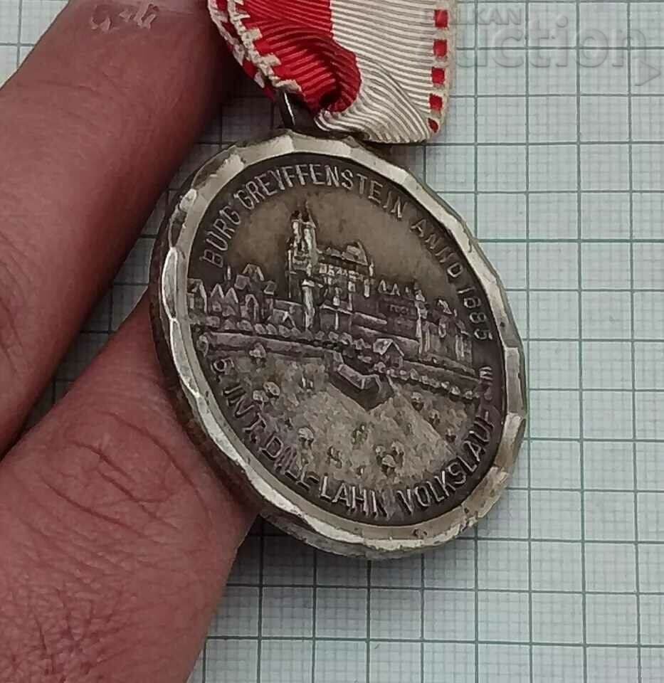 Auction GERMANY CASTLE GREIFENSTEIN HESSE V POPULAR RUN 1972 MEDAL Auction GERMANY CASTLE GREIFENSTEIN HESSE V POPULAR RUN 1972 MEDAL