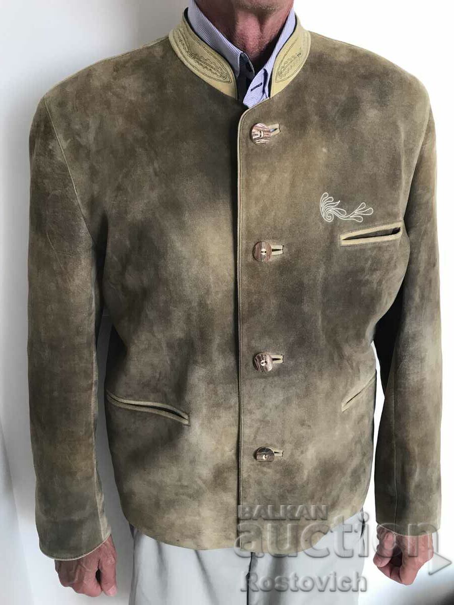 Leather (suede) jacket (hunting), Austria. Tyrol.