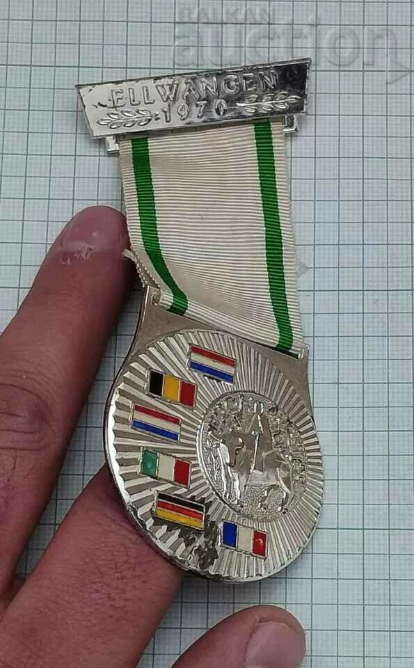 Auction GERMANY EUROPE ON THE BULL ELLWANGEN 1970 MEDAL Auction GERMANY EUROPE ON THE BULL ELLWANGEN 1970 MEDAL