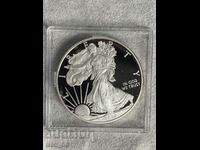Monedă de argint de 1 oz Proof Eagle