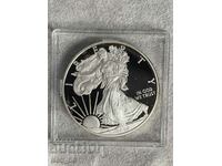 Monedă de argint de 1 oz Proof Eagle