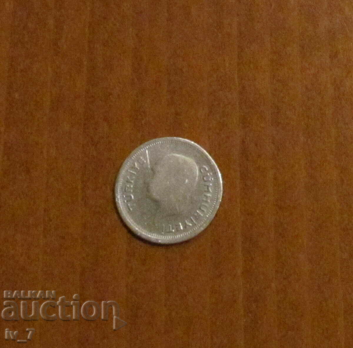 25 KURUŞA 1936, TURCIA, Kemal Atatürk - Argint cu preț € 9.50 | 18.58 BGN