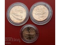 Ελλάδα-Παρτίδα κέρματα 3 ευρώ 2003 σε κάψουλες