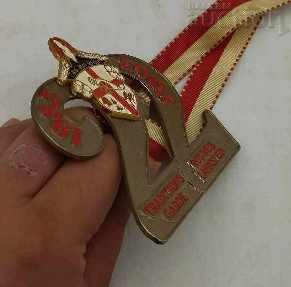 Auction ROT-WEISS LAHNSTEIN GERMANY TRADITIONS GARDE MEDAL1983 -2005 Auction ROT-WEISS LAHNSTEIN GERMANY TRADITIONS GARDE MEDAL1983 -2005