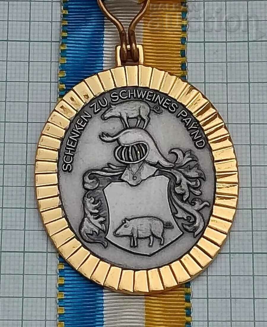 GERMANY PIG HOLIDAY FOREST MARCH SCHWEINSPOINT 1972 MEDAL