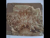 Soldații cu puști foto veche din Primul Război Mondial PSV