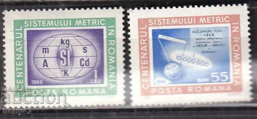 România 2 p. timbre 1966