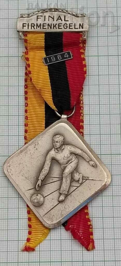 GERMANY BOWLING FINAL COMPANY 1964 MEDAL