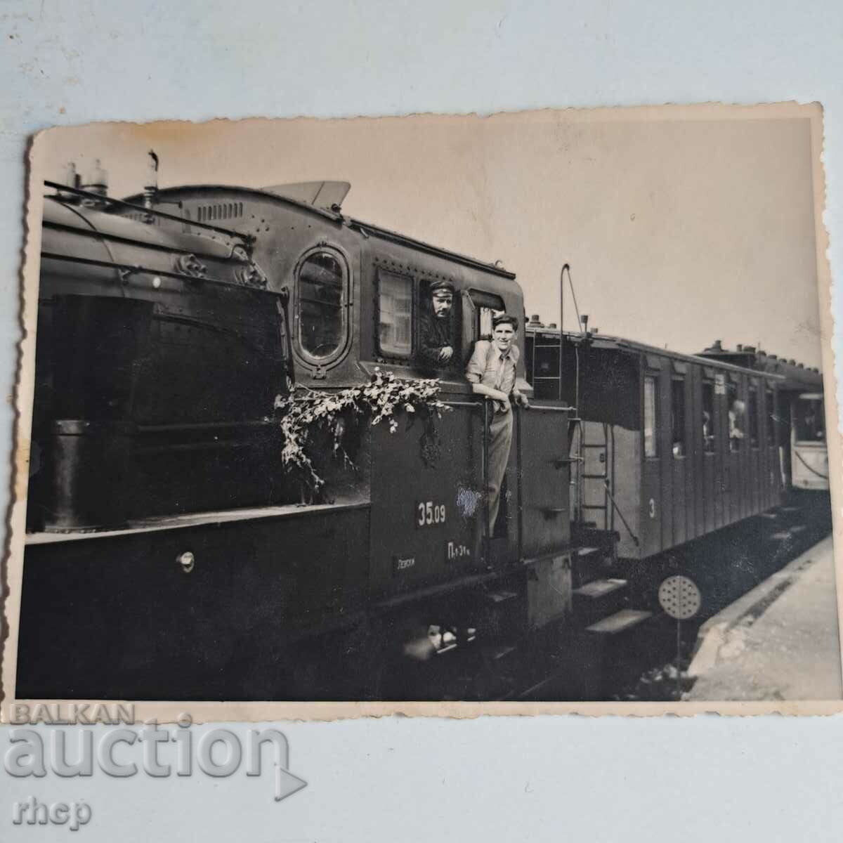 Steam locomotive Hanomag 35.09 old photo