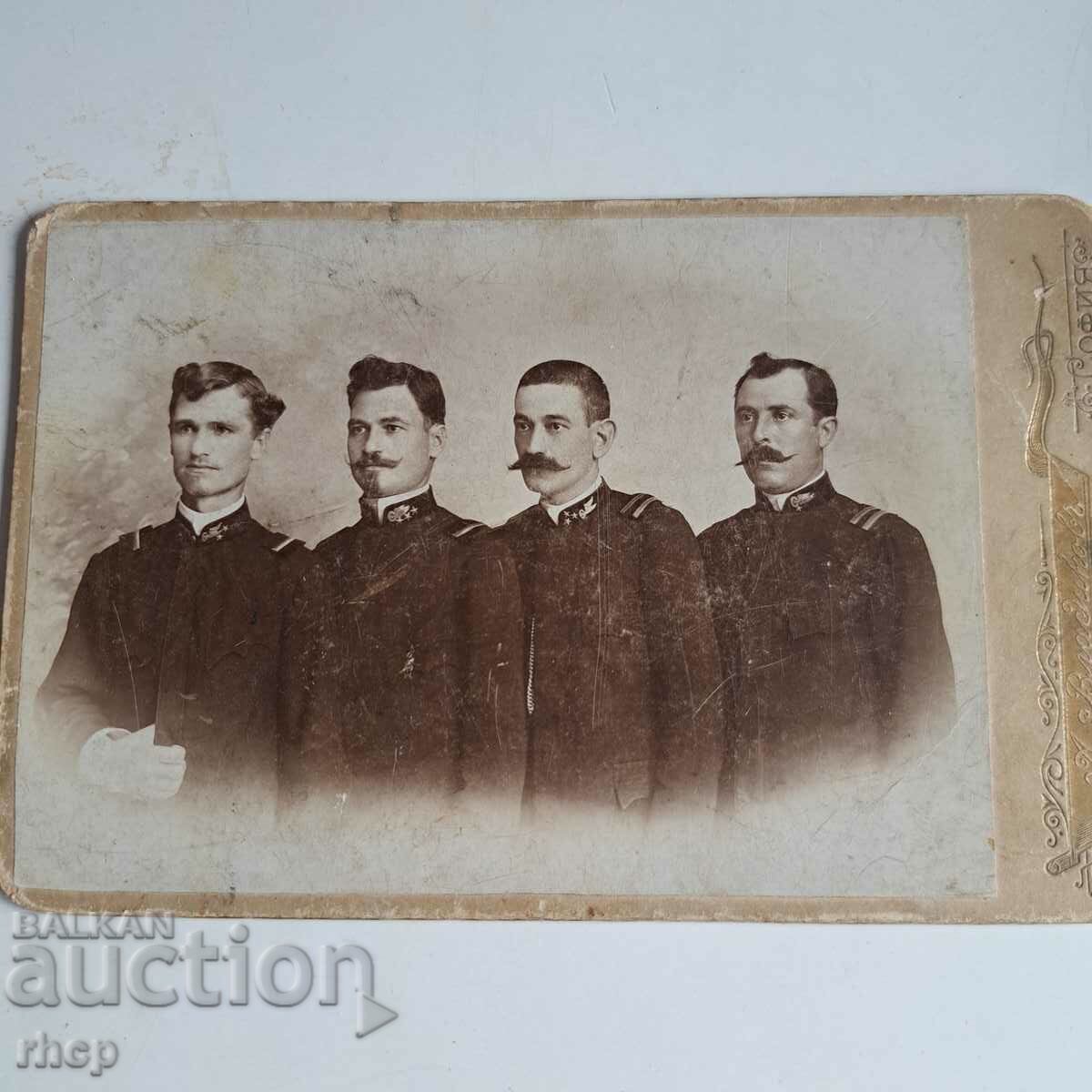 Παλιά φωτογραφία των υπαλλήλων του Railwaymen Railway BDZ του 1900