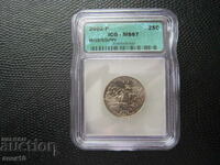 USA 25 Cent 2002 Mississippi P