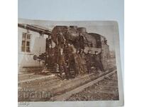 BDZ steam locomotive 1915-1920. Old photo