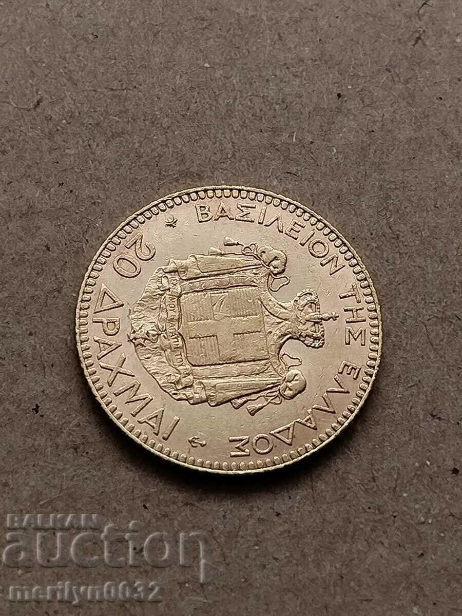 Auction 20 drachmas 1876 Georgius Greece gold 6.45 900/1000 Auction 20 drachmas 1876 Georgius Greece gold 6.45 900/1000
