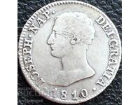 Jose Napoleon 4 Reales 1810 Spania Madrid Argint